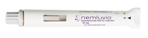 NEMLUVIO® (nemolizumab-ilto) self-injection pen for prurigo nodularis (PN) treatment.